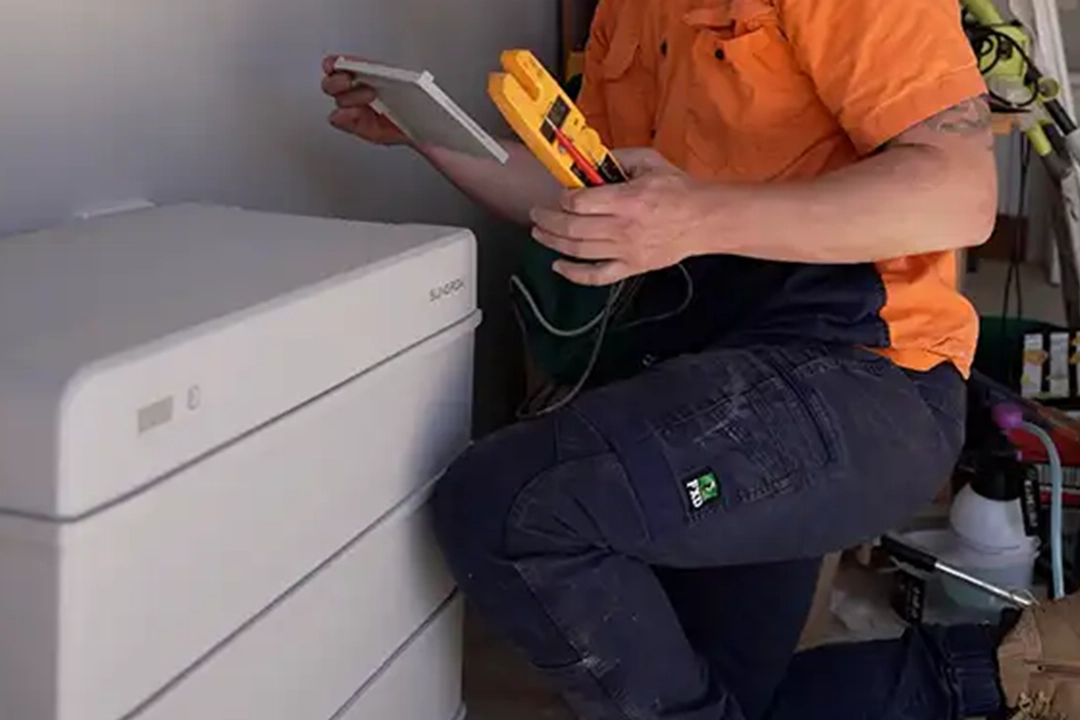 Sungrow battery inspection by ElectricalPro — SA Home Battery Scheme