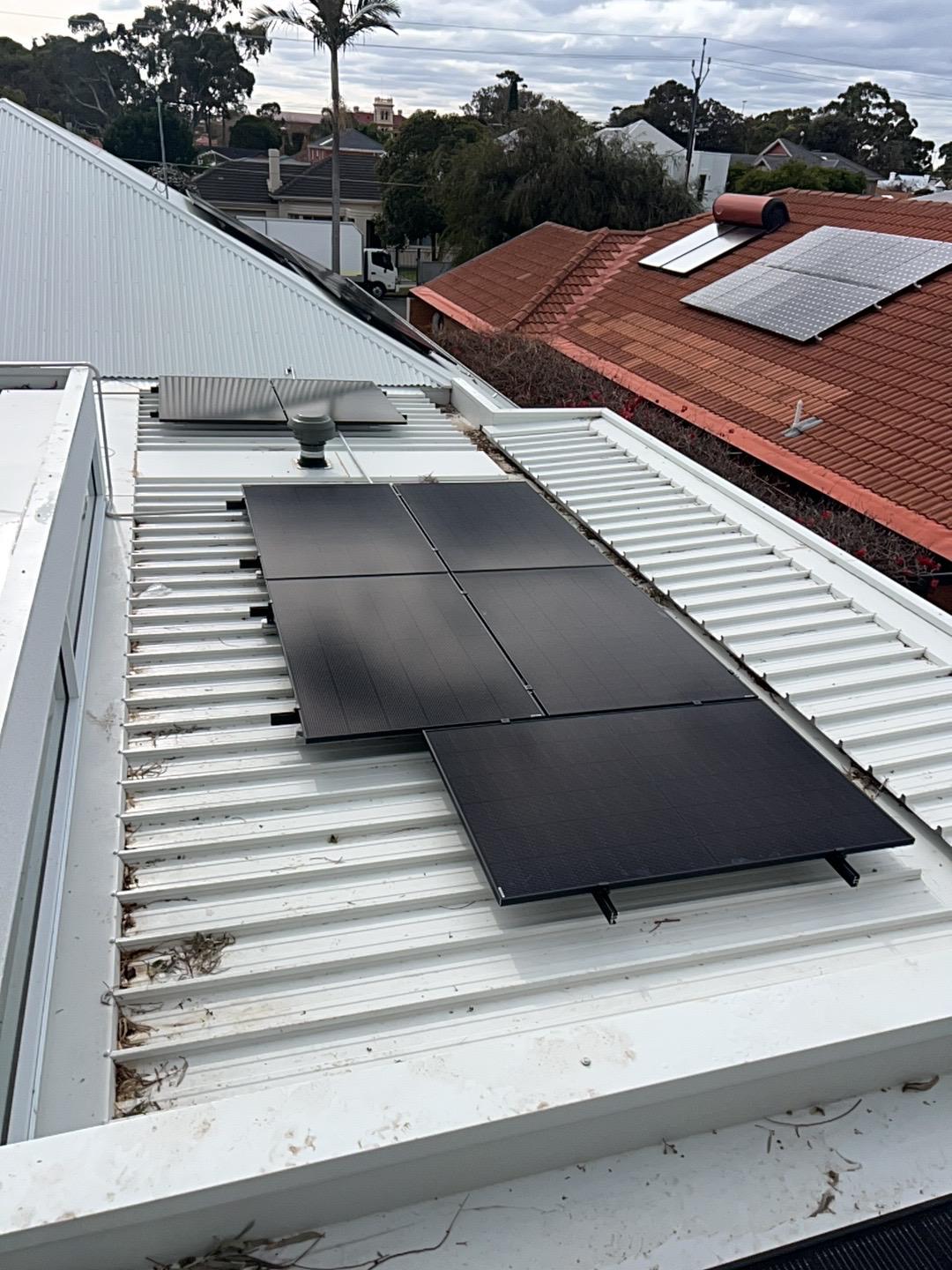 Rooftop solar array installed by ElectricalPro